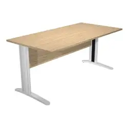 (003-C+30511) ARTEXPORT MESA ESCRITORIO PRESTO 160 CON PATAS DE METAL TABLERO 22MM ROBLE