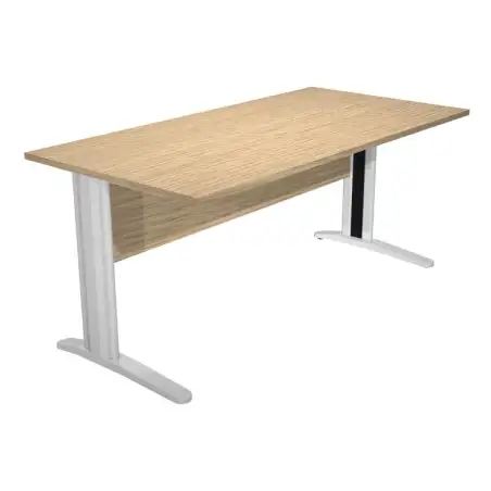 (003-C+30511) ARTEXPORT MESA ESCRITORIO PRESTO 160 CON PATAS DE METAL TABLERO 22MM ROBLE