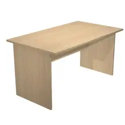 (003-C+60111-C) ARTEXPORT MESA ESCRITORIO PRESTO 160 CON PATAS PANEL LATERALES TABLERO DE 22MM ROBLE