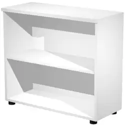 (030-3) ARTEXPORT ESTANTERÍA BAJA PRESTO ABIERTA 1 ESTANTE 22MM REGULABLE CON TRASERA BLANCO