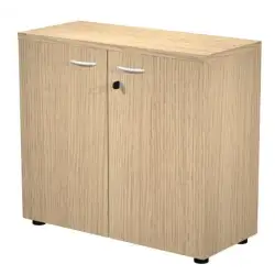 (030PM-C) ARTEXPORT ARMARIO BAJO PRESTO CON PUERTAS 1 ESTANTE 22MM REGULABLE CON TRASERA ROBLE