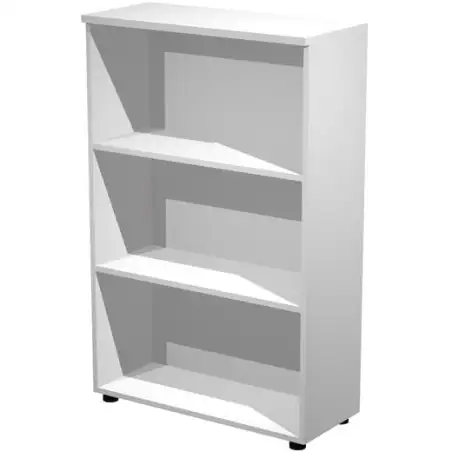 (035-3) ARTEXPORT ESTANTERÍA MEDIA PRESTO ABIERTA 2 ESTANTES 22MM REGULABLES CON TRASERA BLANCO