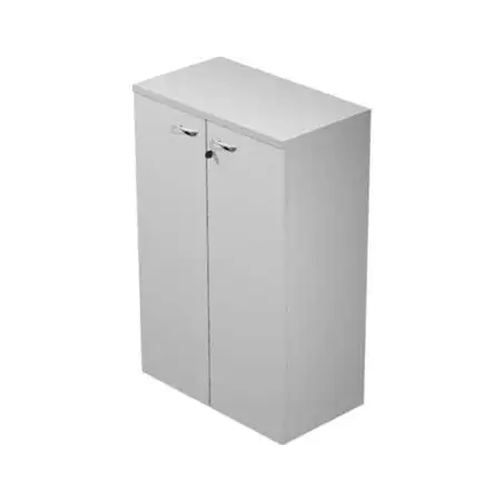 (035PM-9) ARTEXPORT ARMARIO MEDIO PRESTO CON PUERTAS 2 ESTANTES 22MM REGULABLES CON TRASERA GRIS