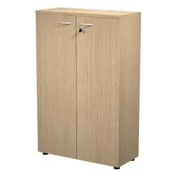 (035PM-C) ARTEXPORT ARMARIO MEDIO PRESTO CON PUERTAS 2 ESTANTES 22MM REGULABLES CON TRASERA ROBLE
