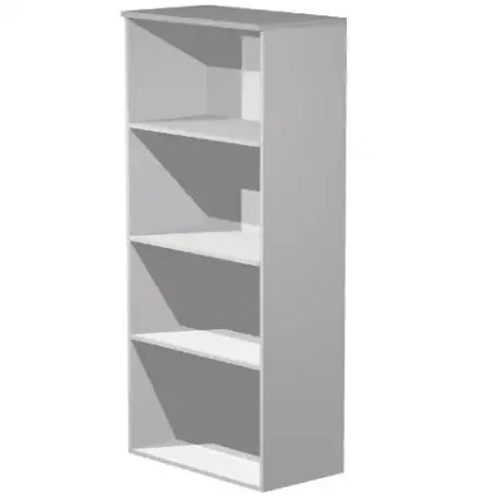 (038-9+039-9) ARTEXPORT ESTANTERÍA ALTA PRESTO ABIERTA 3 ESTANTES 22MM CON TRASERA GRIS