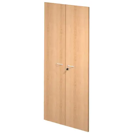(60075M-6) ARTEXPORT PAREJA DE PUERTAS PARA ESTANTERÍA ALTA PRESTO 18MM CON CERRADURA HAYA