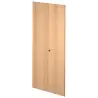 (60075M-6) ARTEXPORT PAREJA DE PUERTAS PARA ESTANTERÍA ALTA PRESTO 18MM CON CERRADURA HAYA