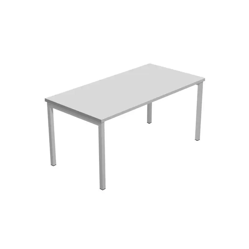 (66002-9+86711N+86307) ARTEXPORT MESA ESCRITORIO VENERE 140 CON 4 PATAS DE METAL 40X40MM TABLERO 22MM GRIS