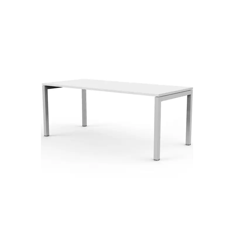 (66003-3+86711N+86308) ARTEXPORT MESA ESCRITORIO VENERE 160 CON 4 PATAS DE METAL 40X40MM TABLERO 22MM BLANCO