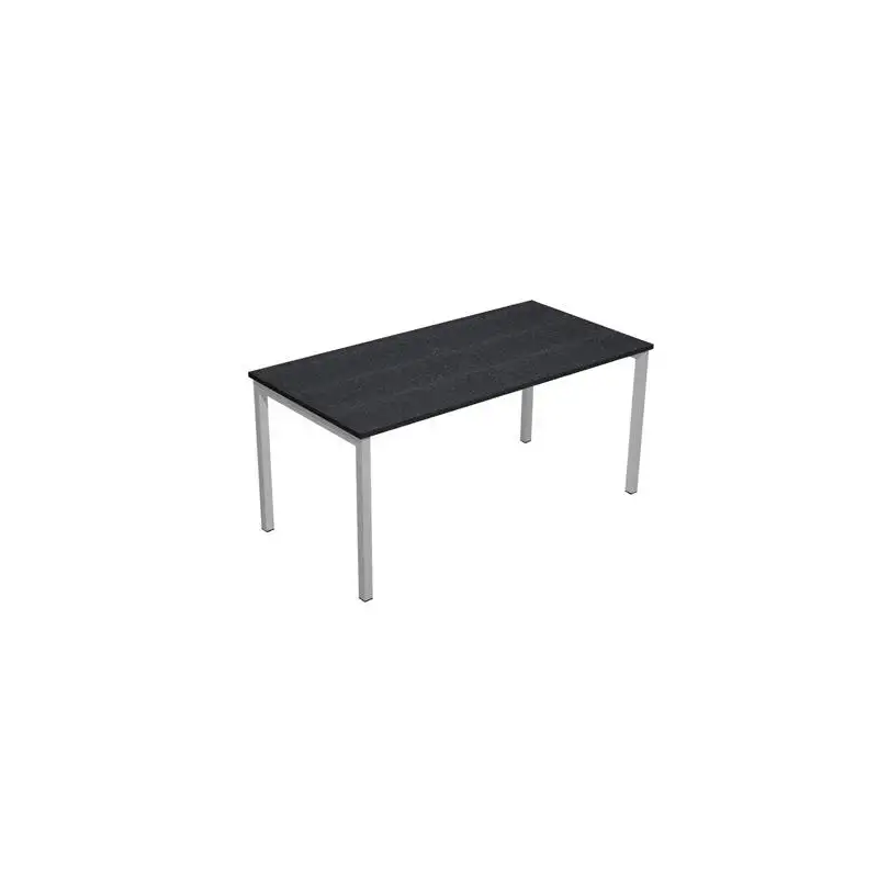 (664-8) ARTEXPORT MESA ESCRITORIO 140 VENERE 160 CON 4 PATAS DE METAL 40X40MM TABLERO 22MM NEGRO-ANTRACITA (MEDIDAS 120X80)