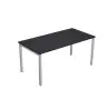 (664-8) ARTEXPORT MESA ESCRITORIO 140 VENERE 160 CON 4 PATAS DE METAL 40X40MM TABLERO 22MM NEGRO-ANTRACITA (MEDIDAS 120X80)