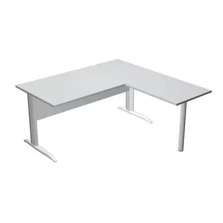 (ML003M-GR) ARTEXPORT MESA ESCRITORIO PRESTO CON PATAS METAL 160 + ALA LATERAL 79X60 GRIS