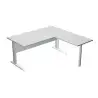 (ML003M-GR) ARTEXPORT MESA ESCRITORIO PRESTO CON PATAS METAL 160 + ALA LATERAL 79X60 GRIS