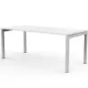 (@67002+87711Nx2-AN+8) ARTEXPORT MESA ESCRITORIO 140 VENERE 60 CON 4 PATAS DE METAL 40X40MM TABLERO DE 22MM BLANCO