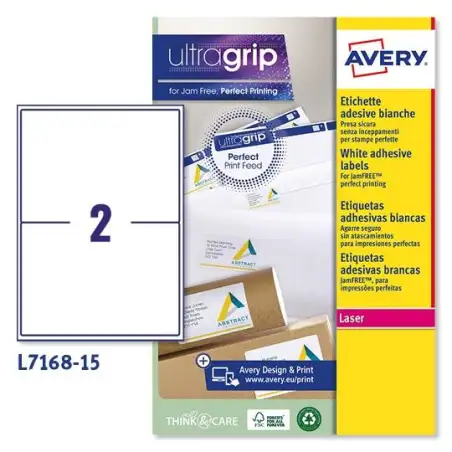 (L7168-15) AVERY ETIQUETAS ADHESIVAS PARA ENVÍOS 199