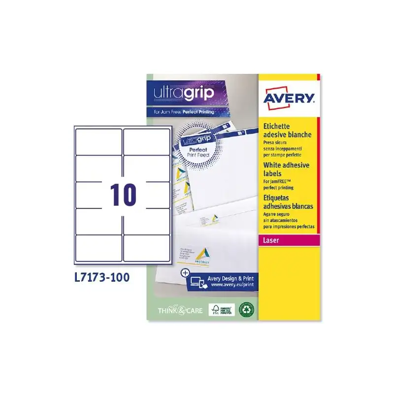 (L7173-100) AVERY ETIQUETAS ADHESIVAS PARA ENVÍOS 99