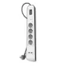 (BSV401VF2M-V2) BELKIN REGLETA DE PROTECCION CONTRA SOBRETENSIONES CON 4 TOMAS + 2 PUERTOS USB BOTÓN DE APAGADO Y ENCENDIDO 2...