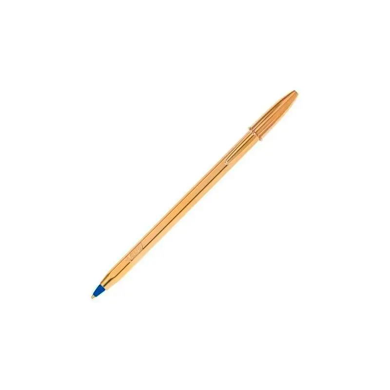 (9213401) BIC BOLÍGRAFO CRISTAL SHINE GOLD AZUL CAJA 20 UD