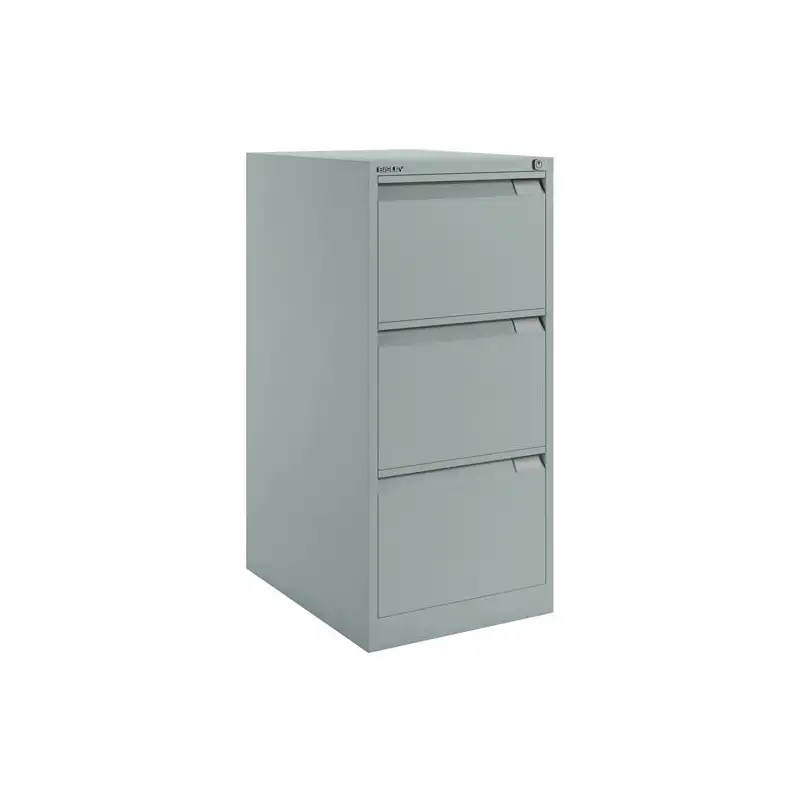 (1633A-AV7) BISLEY ARCHIVADOR METÁLICO BS1633 PREMIUM 3 CAJONES FOLIO CARPETAS COLGANTES MULTIFORMATO FONDO 62CM GRIS