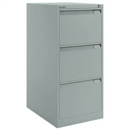 (1633A-AV7) BISLEY ARCHIVADOR METÁLICO BS1633 PREMIUM 3 CAJONES FOLIO CARPETAS COLGANTES MULTIFORMATO FONDO 62CM GRIS