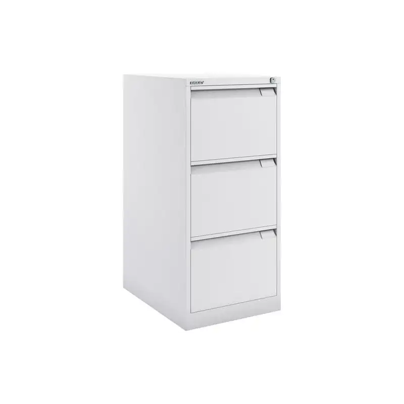 (1633A-BA5) BISLEY ARCHIVADOR METÁLICO BS1633 PREMIUM 3 CAJONES FOLIO CARPETAS COLGANTES MULTIFORMATO FONDO 62CM BLANCO