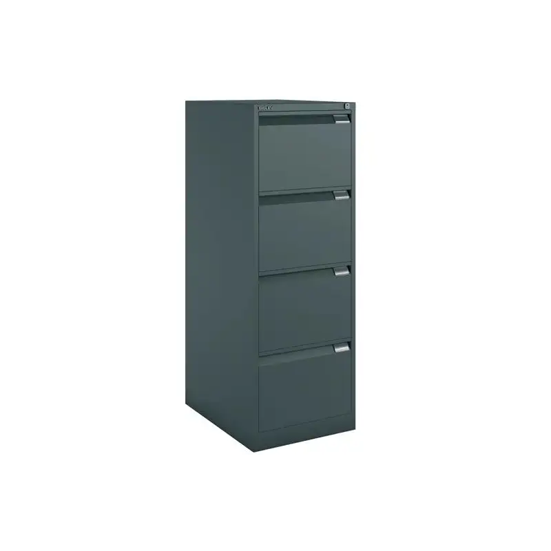 (1643A-AV1) BISLEY ARCHIVADOR METÁLICO BS1643 PREMIUM 4 CAJONES FOLIO CARPETAS COLGANTES MULTIFORMATO FONDO 62CM ANTRACITA (N...