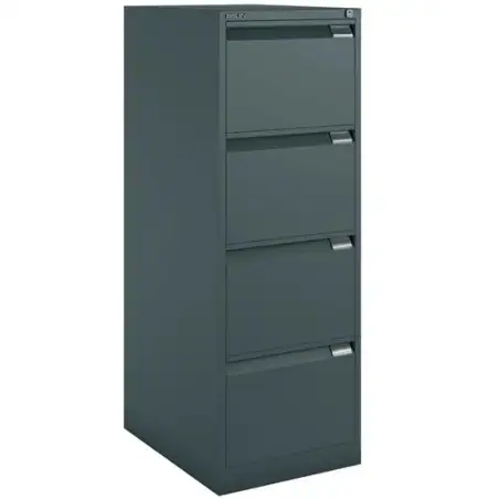 (1643A-AV1) BISLEY ARCHIVADOR METÁLICO BS1643 PREMIUM 4 CAJONES FOLIO CARPETAS COLGANTES MULTIFORMATO FONDO 62CM ANTRACITA (N...
