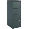 (1643A-AV1) BISLEY ARCHIVADOR METÁLICO BS1643 PREMIUM 4 CAJONES FOLIO CARPETAS COLGANTES MULTIFORMATO FONDO 62CM ANTRACITA (N...