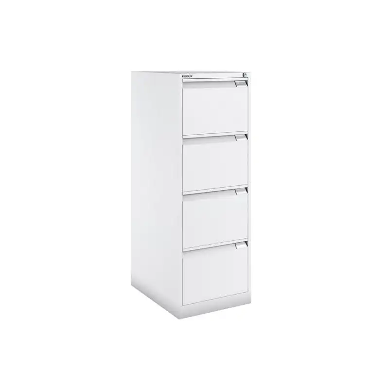 (1643A-BA5) BISLEY ARCHIVADOR METÁLICO BS1643 PREMIUM 4 CAJONES FOLIO CARPETAS COLGANTES MULTIFORMATO FONDO 62CM BLANCO