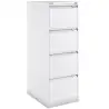 (1643A-BA5) BISLEY ARCHIVADOR METÁLICO BS1643 PREMIUM 4 CAJONES FOLIO CARPETAS COLGANTES MULTIFORMATO FONDO 62CM BLANCO