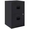 (PFA2-AV1) BISLEY ARCHIVADOR METALICO 2 CAJONES ARCHIVO CARPETAS COLGANTES A4 FONDO 40CM ANTRACITA