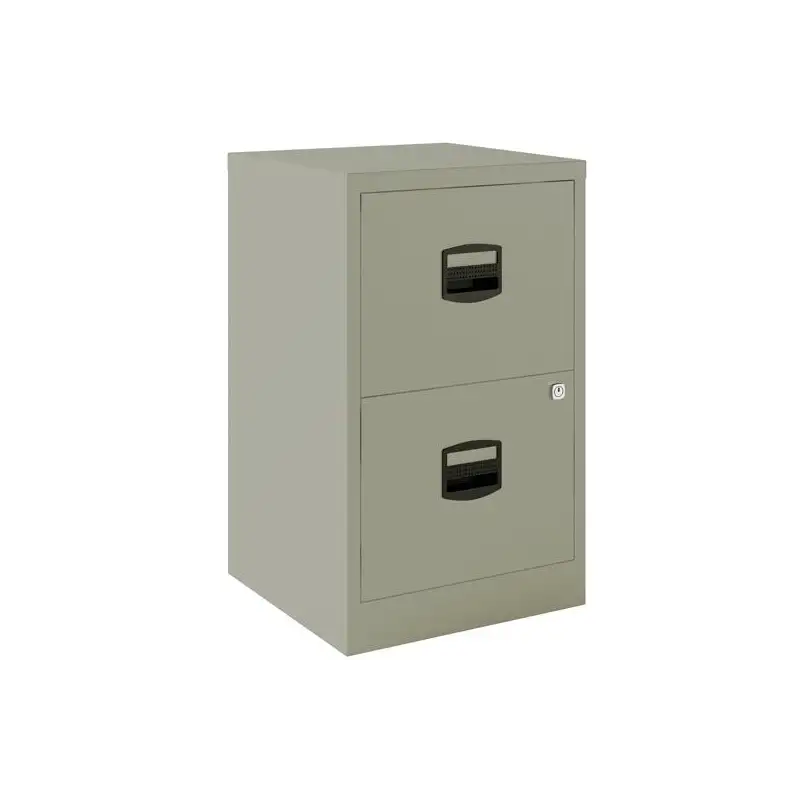 (PFA2-V7) BISLEY ARCHIVADOR METALICO 2 CAJONES ARCHIVO CARPETAS COLGANTES A4 FONDO 40CM GRIS