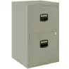 (PFA2-V7) BISLEY ARCHIVADOR METALICO 2 CAJONES ARCHIVO CARPETAS COLGANTES A4 FONDO 40CM GRIS