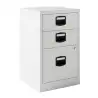 (PFA3-BA5) BISLEY CAJONERA METÁLICA PF 2 CAJONES PERSONALES + 1 CAJÓN ARCHIVO FIJA FONDO 40CM BLANCO