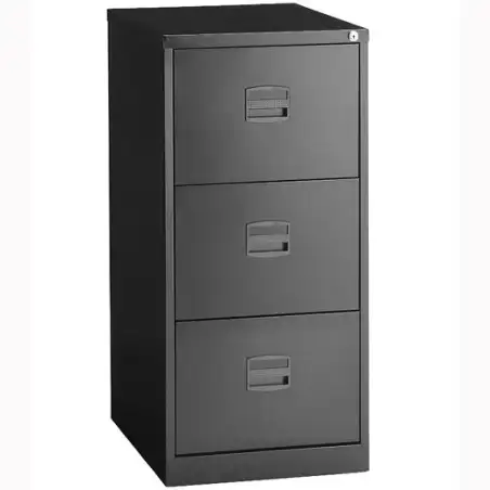 (PFA3F-AV1) BISLEY ARCHIVADOR METALICO 3 CAJONES ARCHIVO CARPETAS COLGANTES A4 FONDO 40CM ANTRACITA