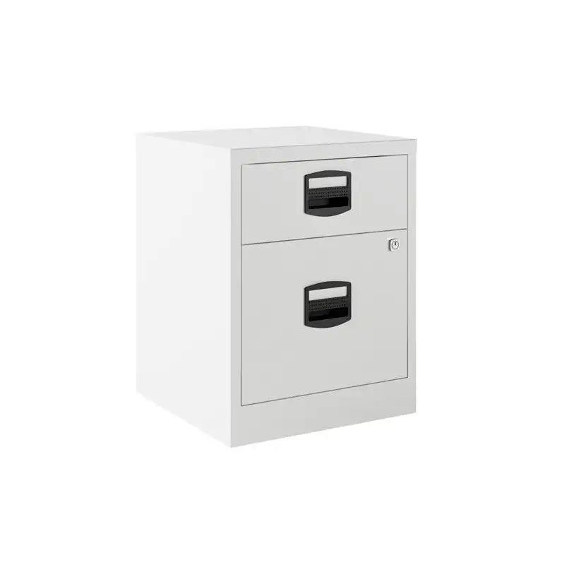 (PFAM1S1F-BA5) BISLEY CAJONERA METÁLICA PF 1 CAJÓN PERSONAL + 1 CAJÓN ARCHIVO MÓVIL FONDO 40CM BLANCO ( MONTADO)