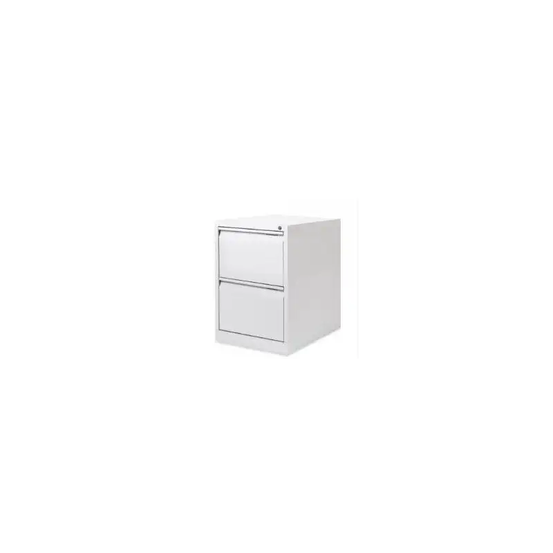 (PSF2-BA5) BISLEY ARCHIVADOR METALICO 2 CAJONES ARCHIVO CARPETAS COLGANTES A4/FOLIO+ FONDO 62CM BLANCO