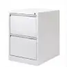 (PSF2-BA5) BISLEY ARCHIVADOR METALICO 2 CAJONES ARCHIVO CARPETAS COLGANTES A4/FOLIO+ FONDO 62CM BLANCO