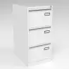 (PSF3-BA5) BISLEY ARCHIVADOR METÁLICO PSF LIGHT 3 CAJONES FOLIO CARPETAS COLGANTES MULTIFORMATO FONDO 62CM - BLANCO
