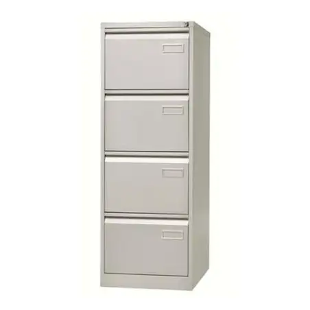 (PSF4-AV7) BISLEY ARCHIVADOR METALICO PSF LIGHT 4 CAJONES CARPETAS COLGANTES MULTIFORMATO 1321X470X622MM - GRIS (MONTADO)