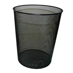 (317273) BISMARK PAPELERA DE REJILLA ALTA CAPACIDAD 18 LITROS 340X240 MM NEGRO