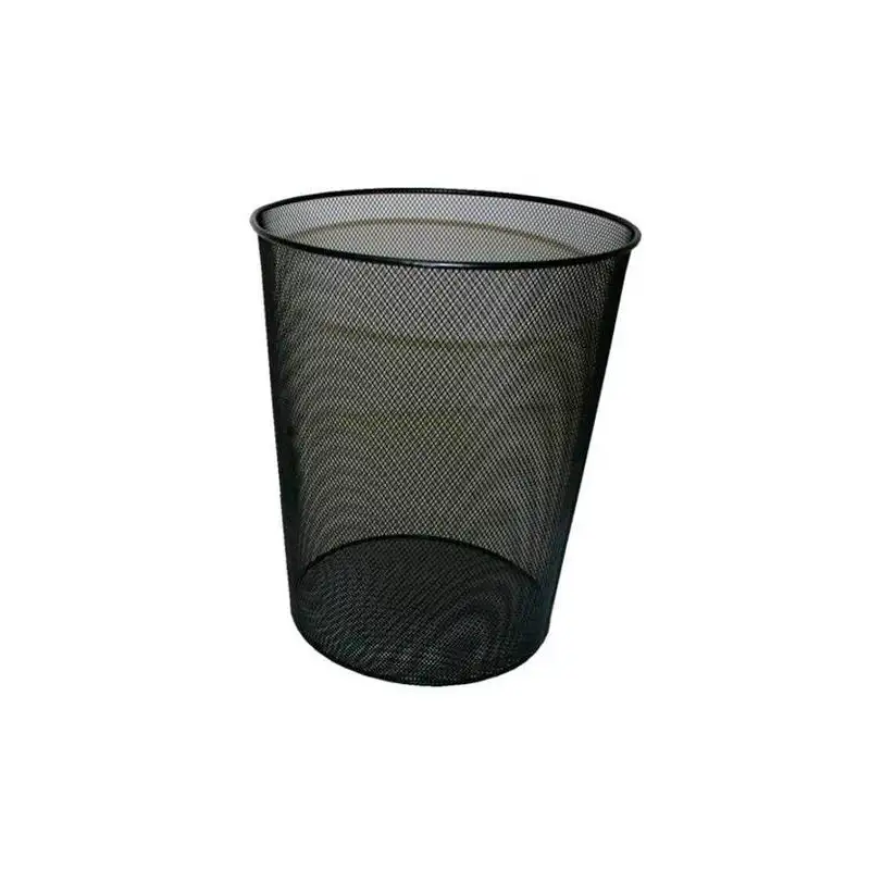 (317273) BISMARK PAPELERA DE REJILLA ALTA CAPACIDAD 18 LITROS 340X240 MM NEGRO