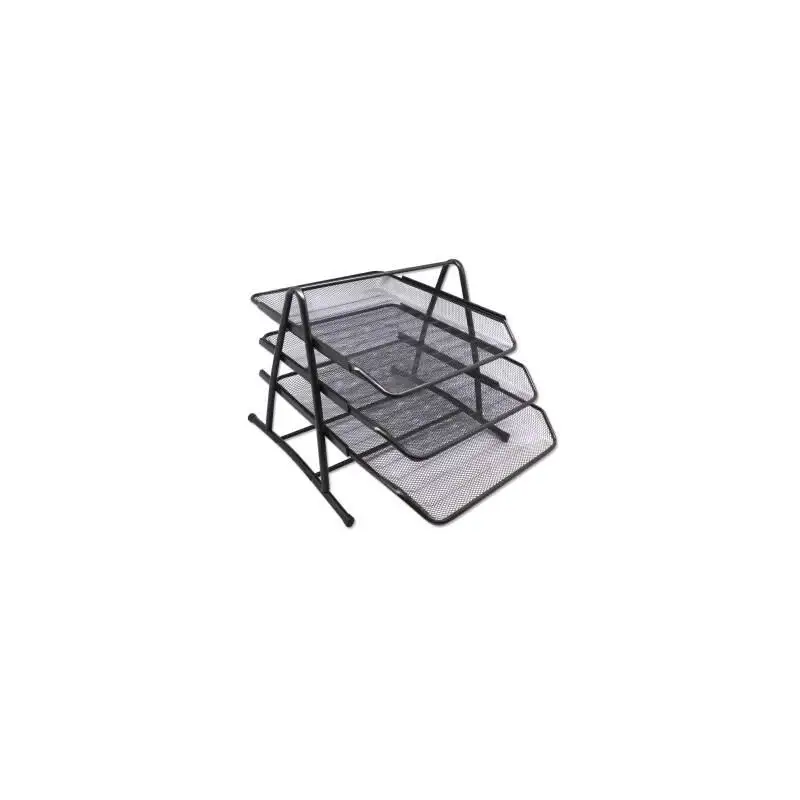 (324514) BISMARK BANDEJA DE REJILLA TRIPLE 35X30X24.5 CM  NEGRA