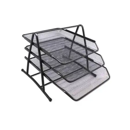 (324514) BISMARK BANDEJA DE REJILLA TRIPLE 35X30X24.5 CM  NEGRA