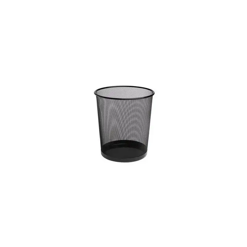 (324518) BISMARK PAPELERA DE REJILLA BASICA  PEQUEÑA 12 LITROS 275X210 MM NEGRO