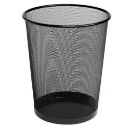 (324522) BISMARK PAPELERA DE REJILLA ALTA CAPACIDAD 18 LITROS 340 X 240 MM  NEGRO