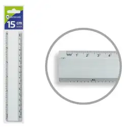 (314300) BISMARK REGLA ALUMINIO 15CM