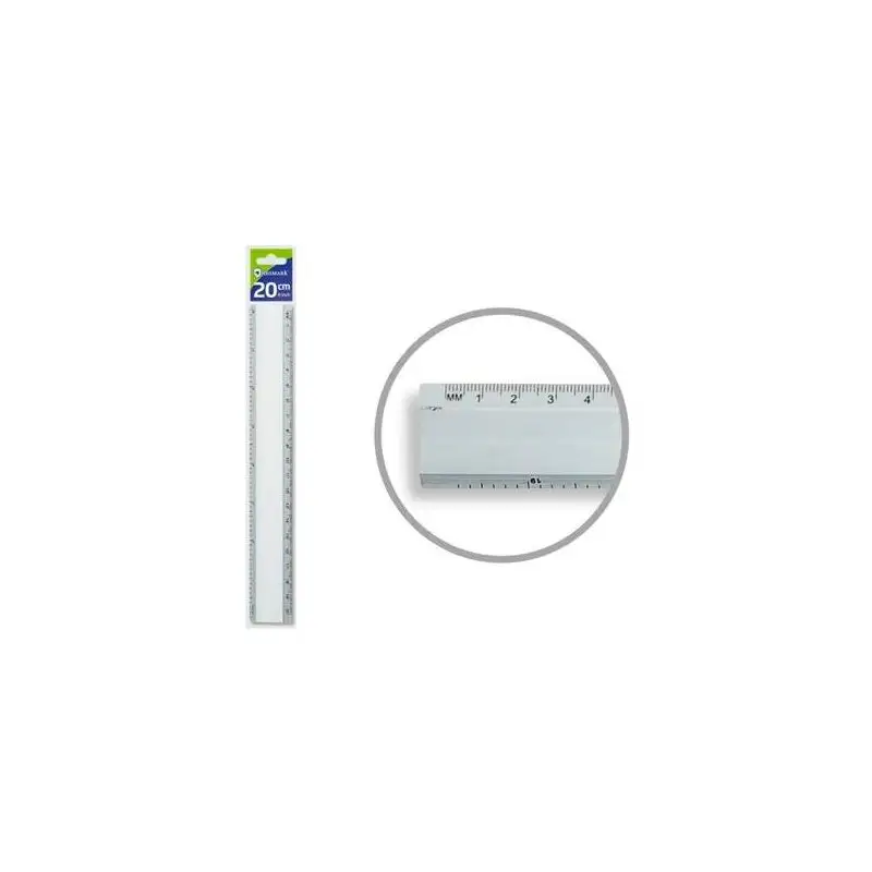 (314340) BISMARK REGLA ALUMINIO 20CM
