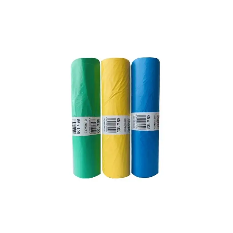 (40059VE) BOLSA DE BASURA COMUNIDAD ELIOT G90 120 L.85X105 VERDE -ROLLO 10U-