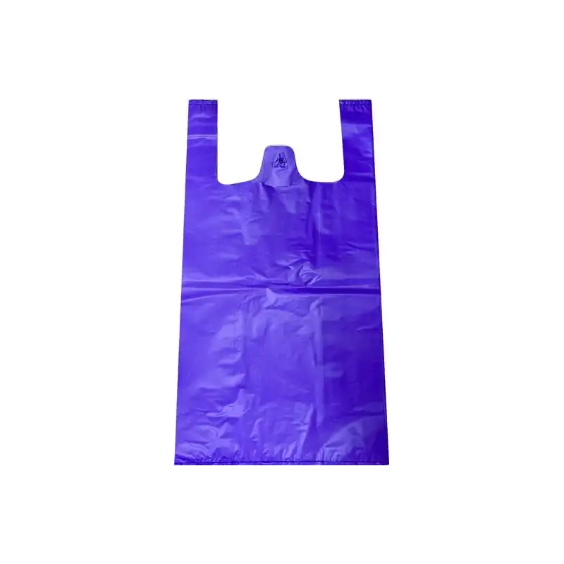 (54171) BOLSA DE ASA ANÓNIMA 42X53CM 50 MICRAS 70% RECICLADO VIOLETA PAQUETE 1KG